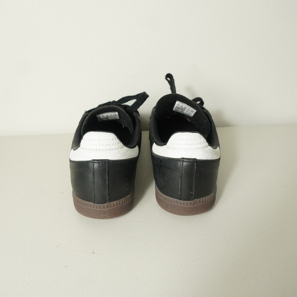 Adidas Samba Sneakers Youth 4 Black White‎ Gum Leather Suede Indoor Soccer Shoes - Picture 5 of 7